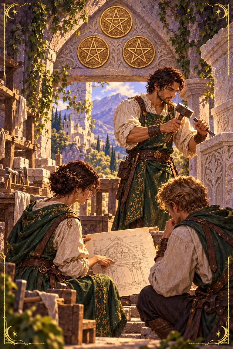 Three of Pentacles